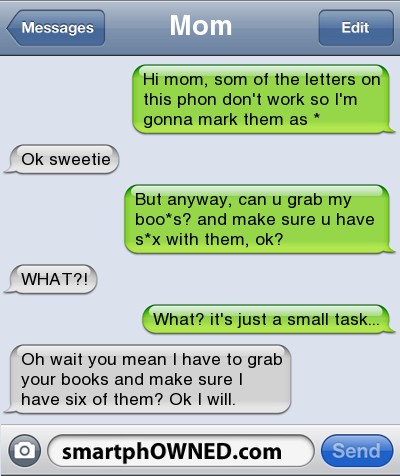Dirty text messages jokes full size