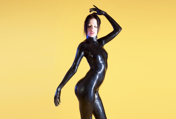 Liquid latex fetish full size
