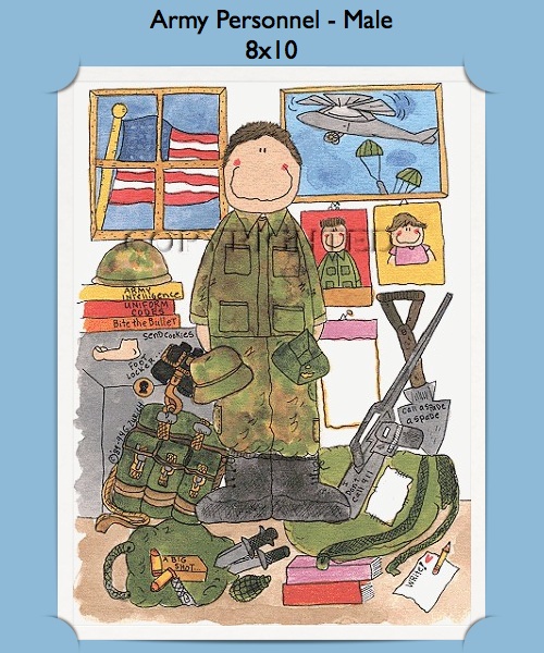 Personalized military gifts army full size