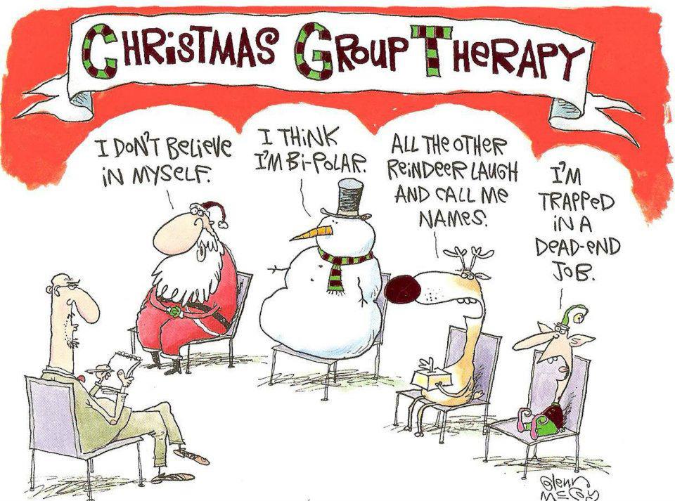 Funny christmas group therapy full size