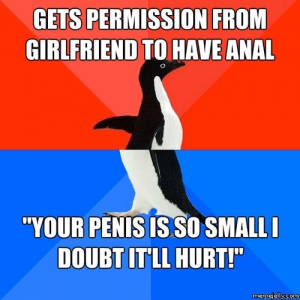 Socially awkward awesome penguin meme 500X501 jpeg
