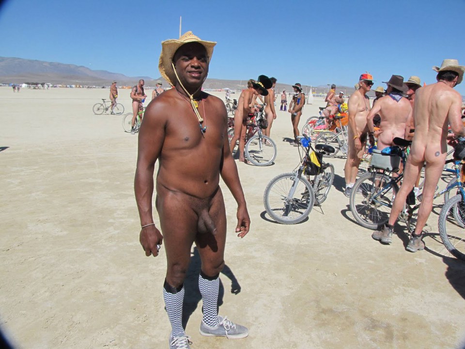 Naked burning man nude full size