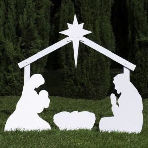 White outdoor nativity scene 540X540 jpeg
