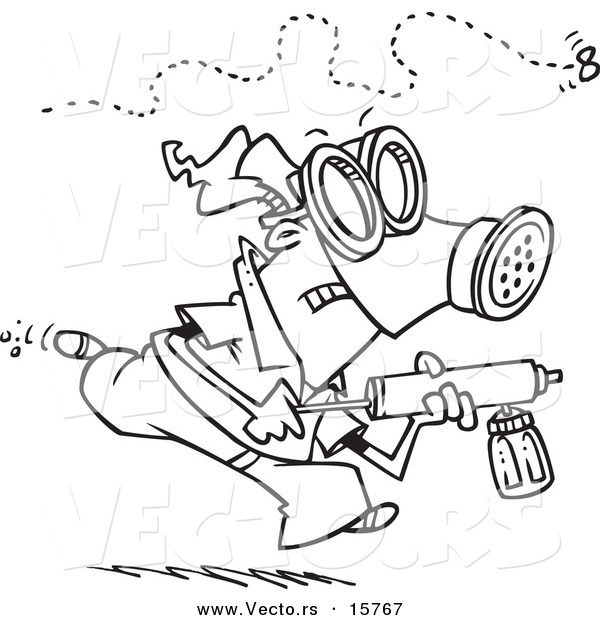 Cartoon fly coloring page full size