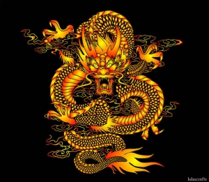 Ancient chinese dragon art 620X541 jpeg