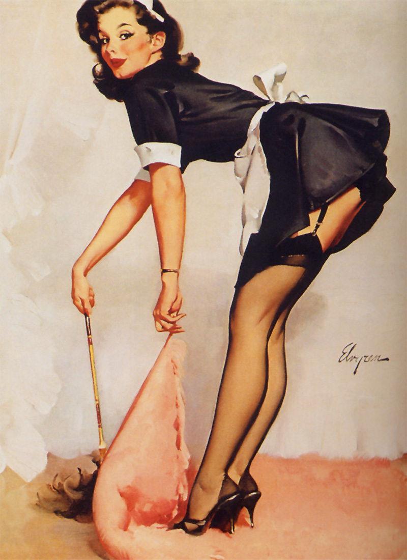French maid pin up girls full size