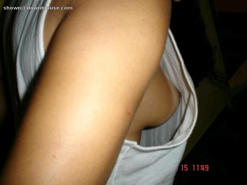 Voyeur down shirt boobs full size