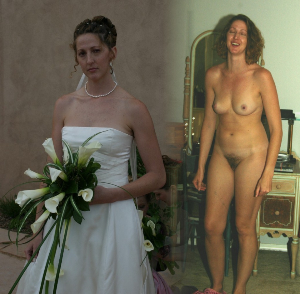 Amateur brides dressed and undressed full size