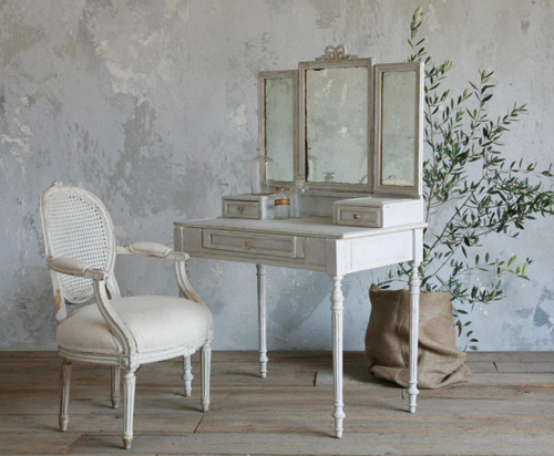 Antique makeup vanity table full size