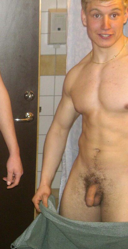Naked men locker room full size