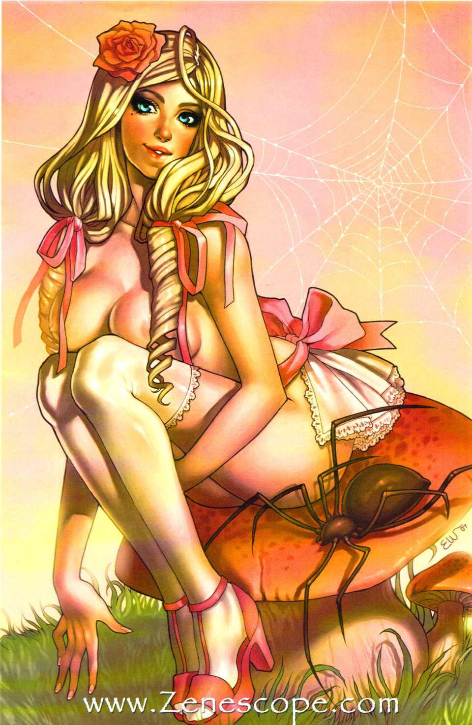 Grimm fairy tales little miss muffet full size