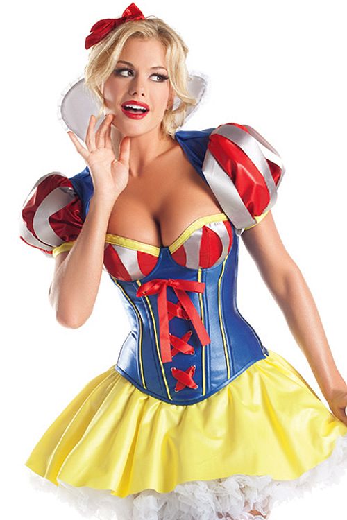Trashy snow white lingerie bikini full size