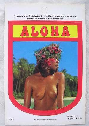 Vintage nude hawaiian sticker 685X964 jpeg