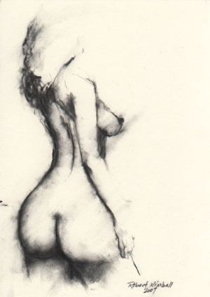 Nude woman figure drawing 424X600 jpeg