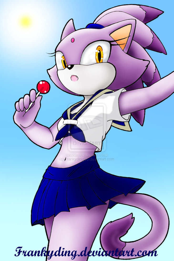 Blaze the cat school uniform full size