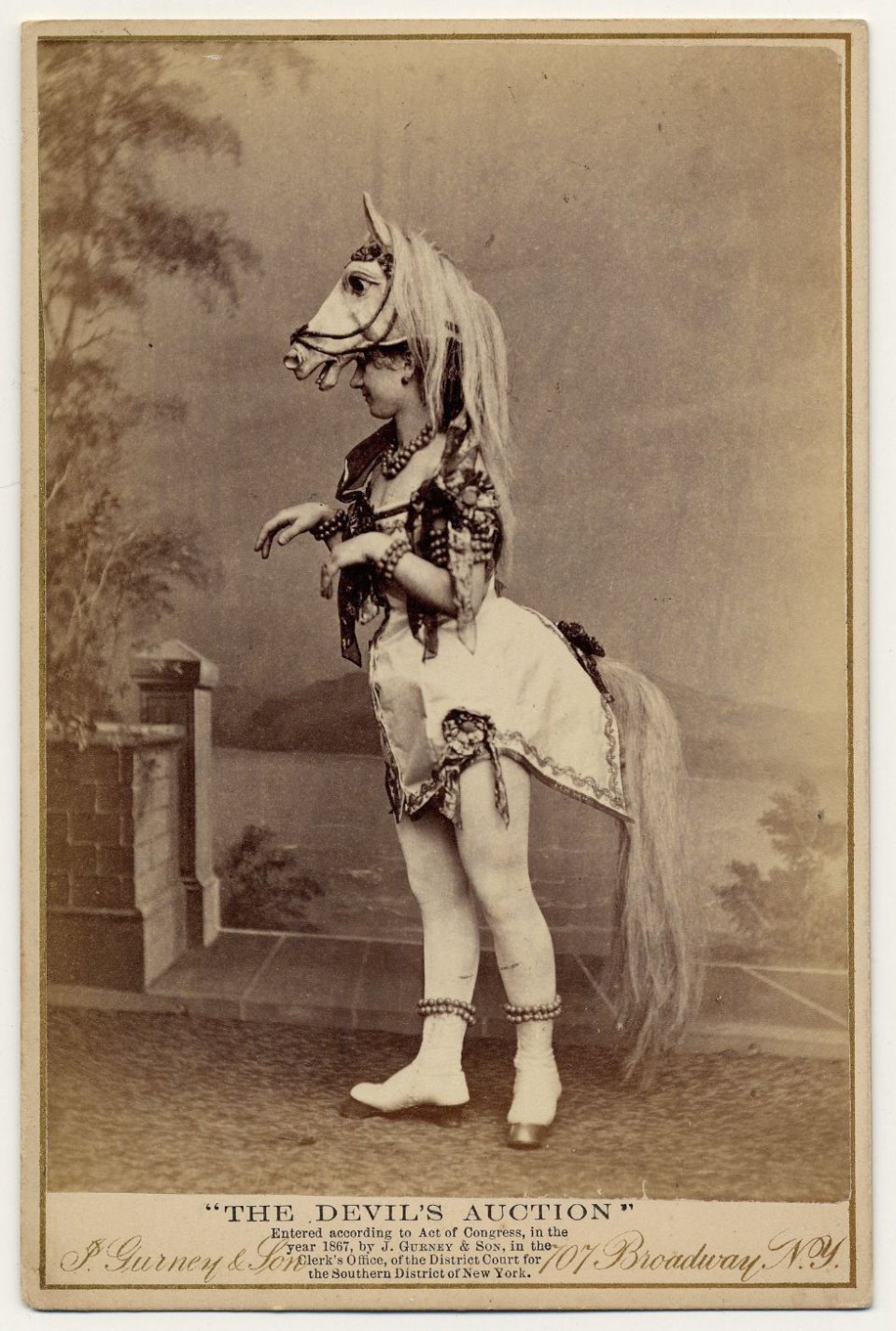 Victorian burlesque dancer full size