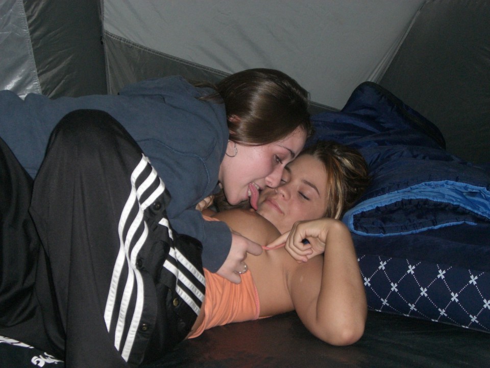 Amateur lesbians camping full size