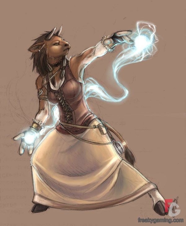 Female minotaur full size