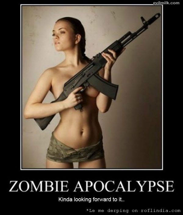 Zombie apocalypse girls with guns full size