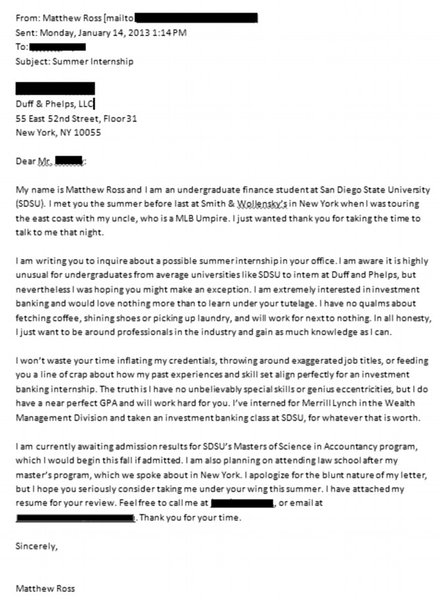 Student cover letter full size