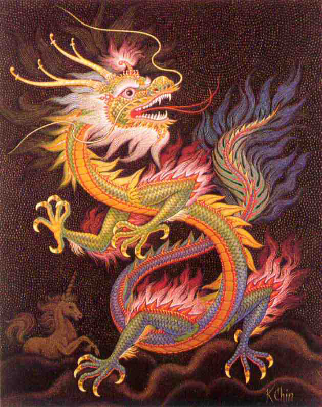 Chinese dragon full size