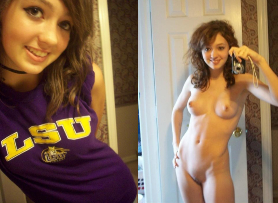 College girl amateur clothed and nude full size