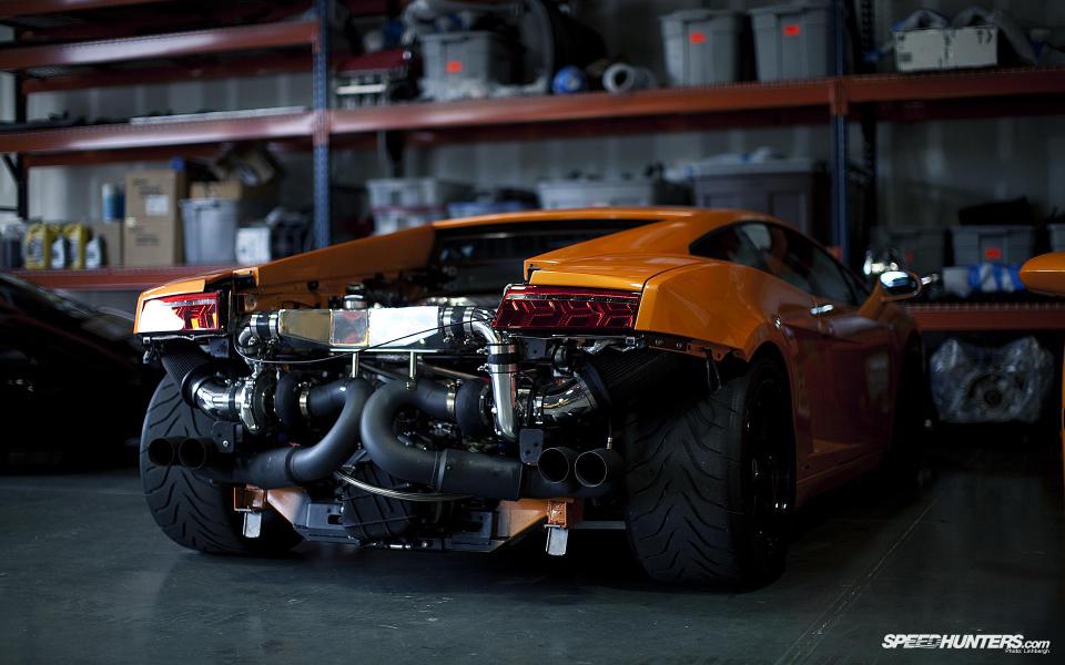 Lamborghini car engine full size