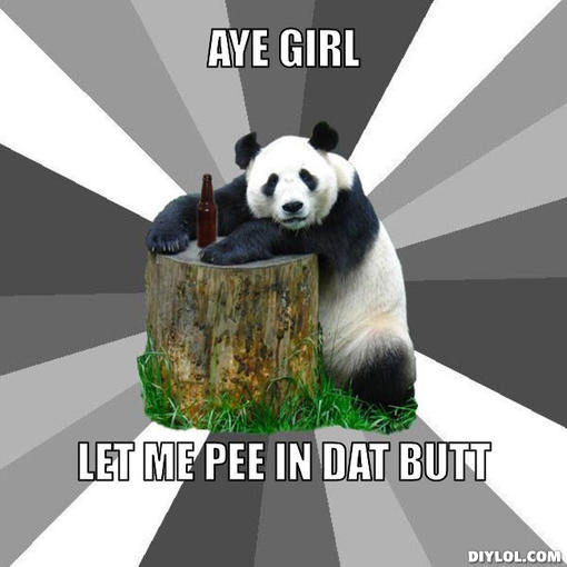 Pickup line panda meme full size