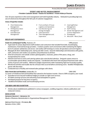 Event planner resume sample 960X1242 jpeg