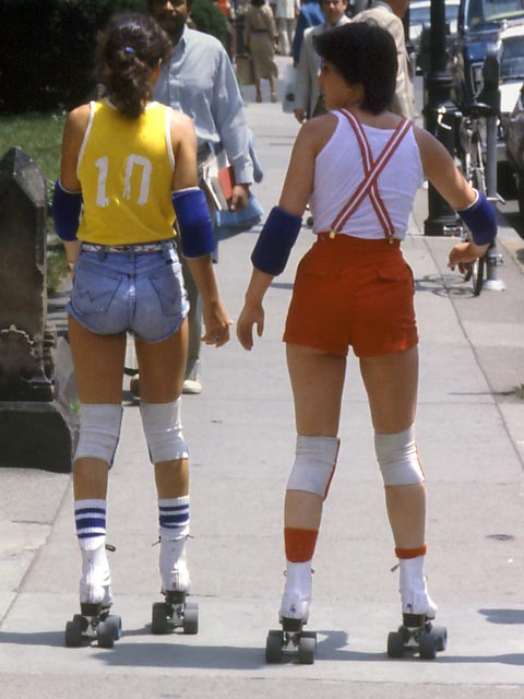 People roller skating 70s full size
