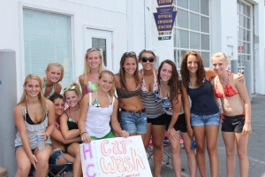 Freshman cheerleader car wash 960X640 jpeg