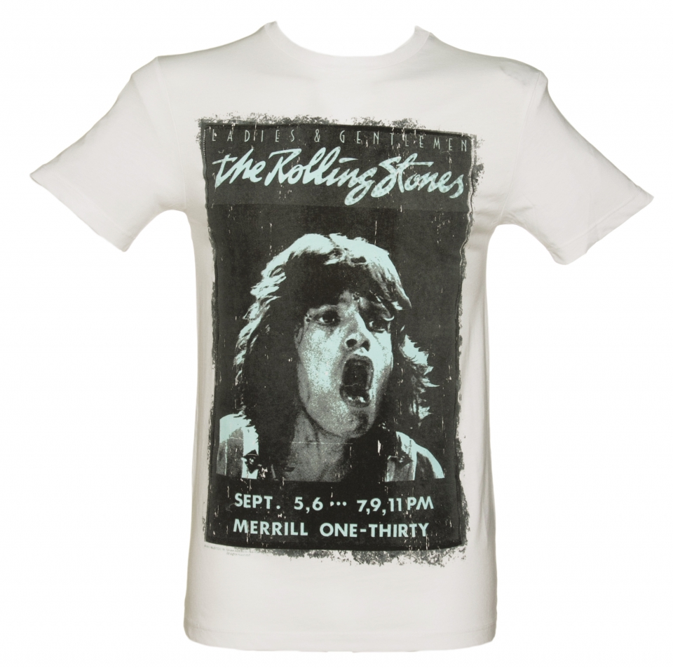 Rolling stones white shirt full size