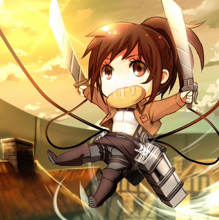 Attack on titan chibi girl full size