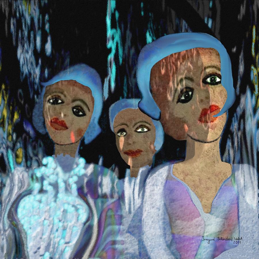 Young girl digital art full size