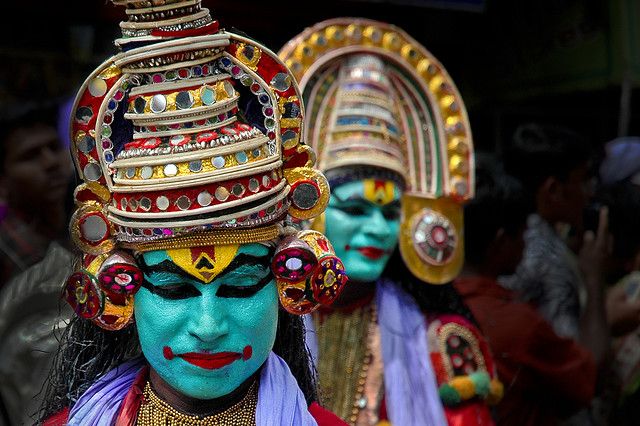 Indian blue faced god full size