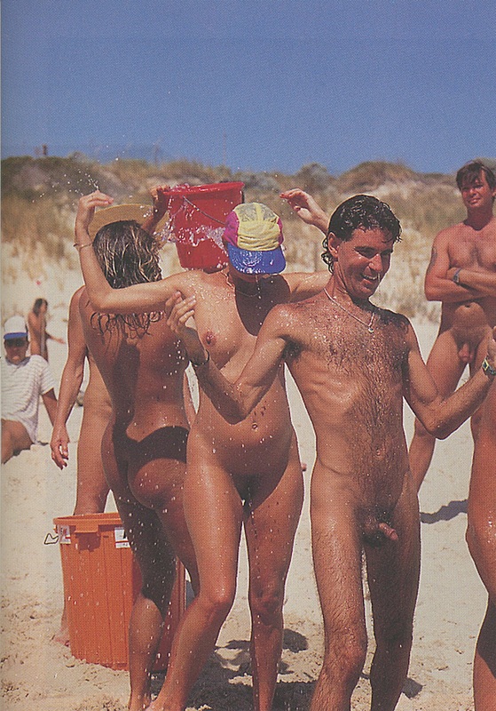 Nudist couples playing sports full size