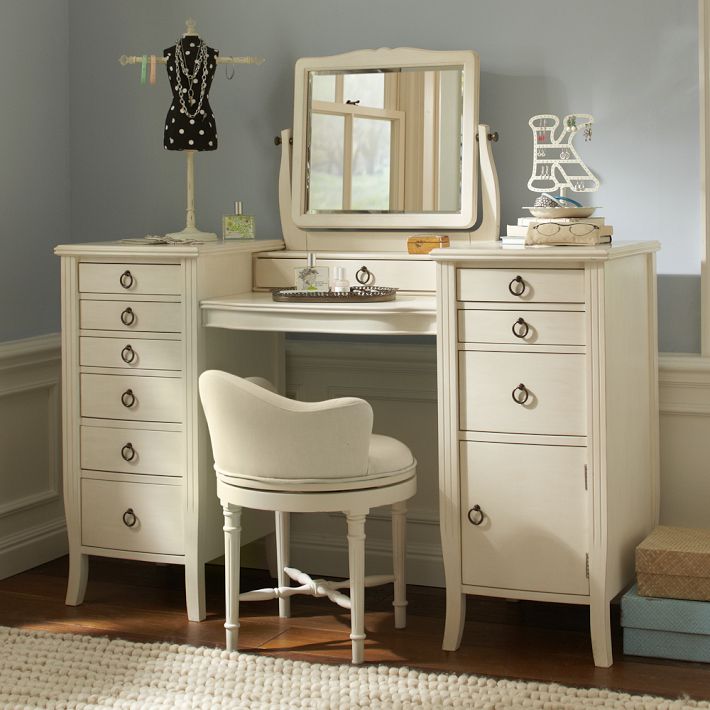 Chic vintage vanity desk full size