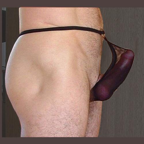 Sheer sissy panties cock full size