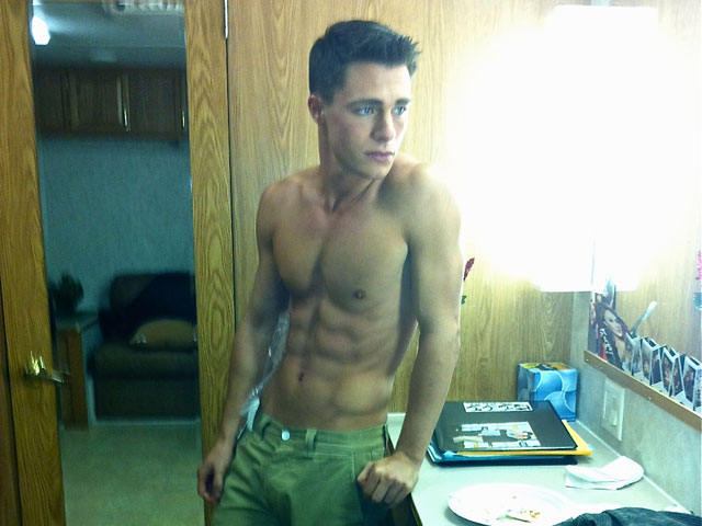 Teen wolf boy with abs full size