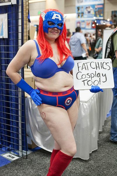Fat girl comic con cosplay full size