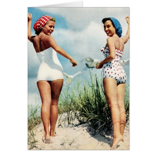 Vintage beach women full size