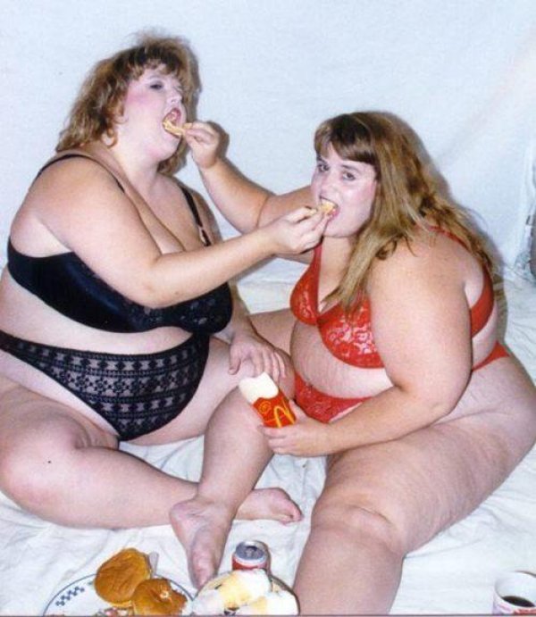 Funny fat girls eating full size