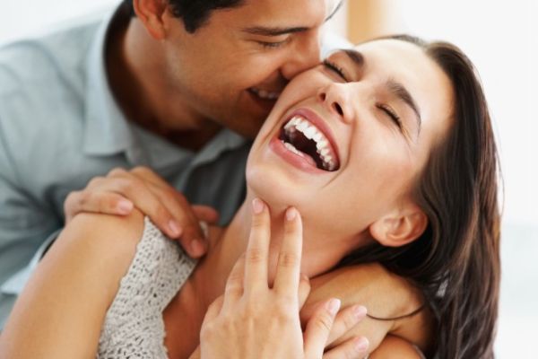 Couple laughing full size