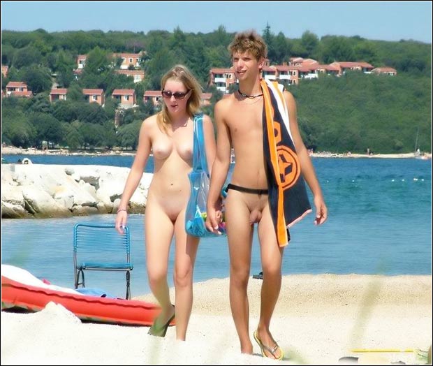Nudist beach erection boner full size