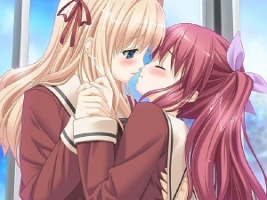 Cute anime girls lesbian 600X450 jpeg