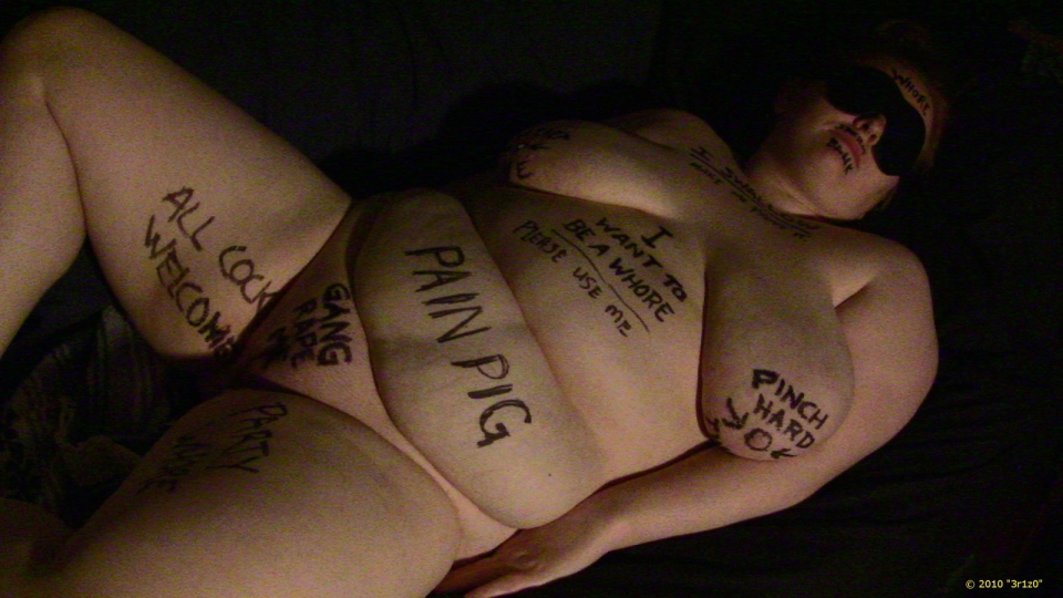 Teen body writing humiliation full size