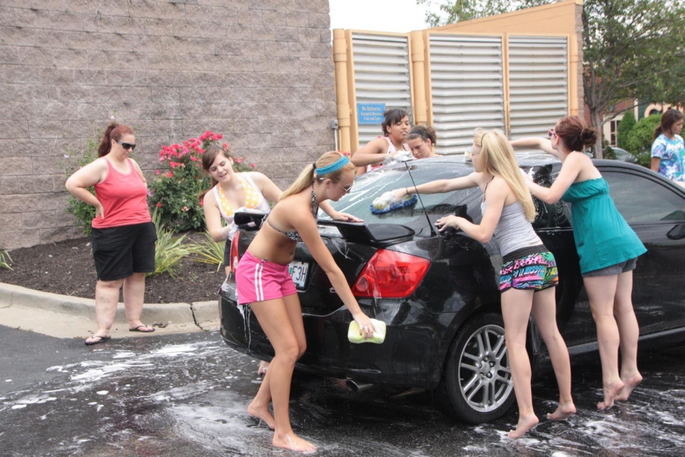 Nkc cheerleader car wash full size