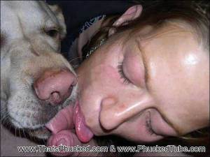 Girl sucking dog balls 600X450 jpeg