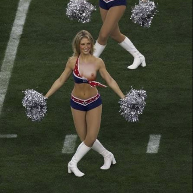 Wardrobe cheerleader nip slip full size