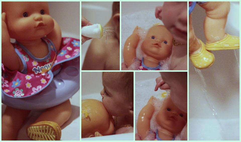 Baby bath time full size